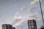 早上的天空云朵变化