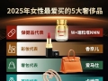 2025年女性最爱买奢侈品榜单曝光，NMN抗衰老成首选，W+端粒塔入榜！