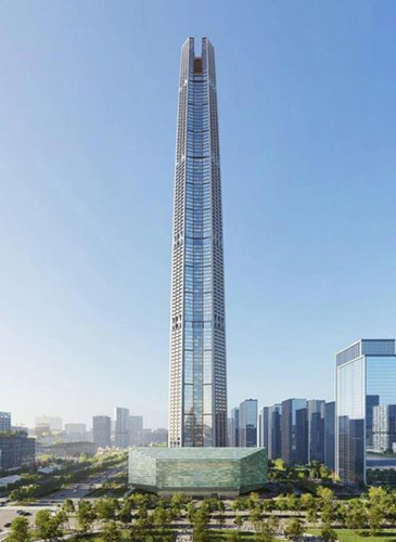鞍钢建筑用钢板擎起中国西北第一高楼