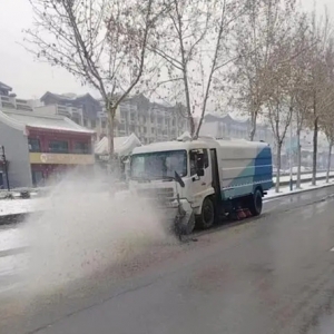 雪停路净！鲁西新区有序开展除雪保畅工作