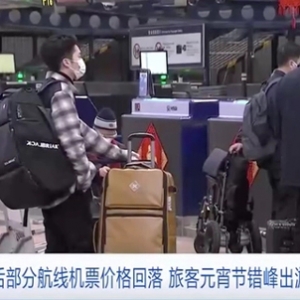 春节假期后部分航线机票价格回落 旅客元宵节错峰出游意愿高 ...