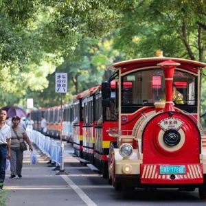 嗨FUN十一丨新增小火车、增派志愿者……橘子洲景区确保“双节”运力充足