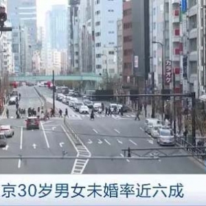 日本东京30岁男女未婚率近六成！政府当“红娘”，人工智能助相亲