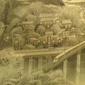50多米巨幅画作亮相，五地市山水画在新乡共绘“太行风”