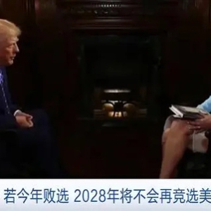 特朗普：若今年败选，2028年将不会再竞选美国总统