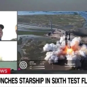SpaceX“星舰”进行第六次试飞 特朗普与马斯克到现场观看