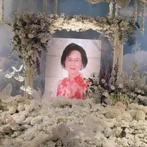 琼瑶花葬今日举行，林心如等前往送别