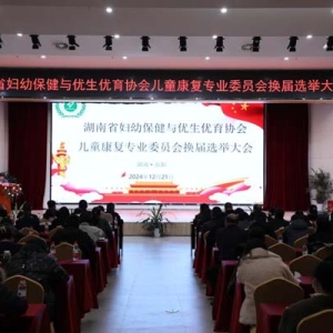 湖南省妇幼保健与优生优育协会儿童康复专业委员会换届选举暨新进展培训班在岳阳市妇幼保健院举行
