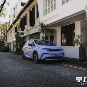 中国电动车品牌首次名列第一，比亚迪登顶新加坡年销量最高汽车品牌