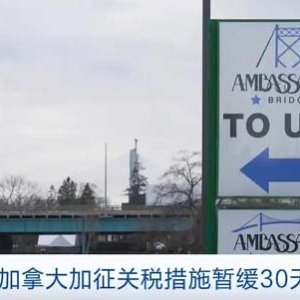 特朗普：美墨同意暂缓一个月实施加征关税措施