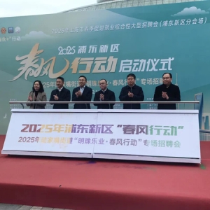 浦东启动2025年“春风行动”，新春首场大型招聘会举行