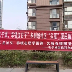 一把剪刀联结邻里情 西安科创路社区开展“头雁”便民服务集市活动