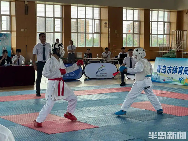 青岛六运会空手道比赛完赛，西海岸新区成大赢家