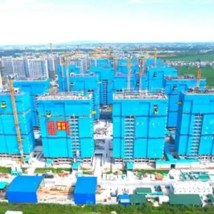 南京龙袍新城千余套安置房项目主体结构提前封顶