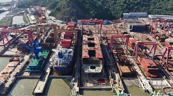 中国造船占全球半壁江山，记者实探浙江船厂：订单排到2027年