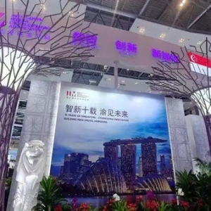 展示中新双方数字创新卓越成就 2025智博会新加坡馆闪亮登场