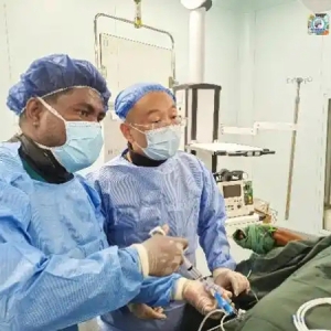 跨越山海守“心”脉 第4批援所医疗队指导所方成功完成首台冠脉支架植入术